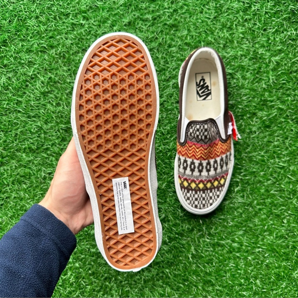 Vans Classic Slip On Fair Aisle Brown - Picture 3 of 10